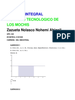 Calculo Integral: Instituto Tecnologico de Los Mochis