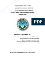 REPORTE DE LABORATORIO No.3 Esterilizacion e Inoculacion