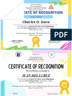 Award Certificates 