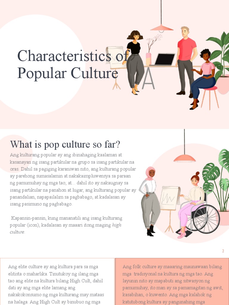 characteristics of popular culture essay