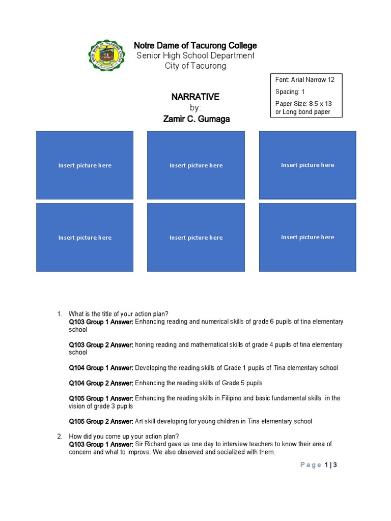 Notre Dame Of Tacurong College Courses Offered