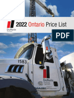 DC Ontario 2022 Price List