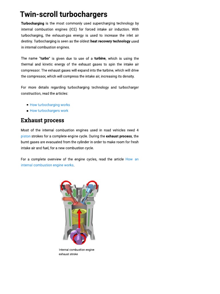 Twin-Scroll Turbochargers - X-Engineer | PDF