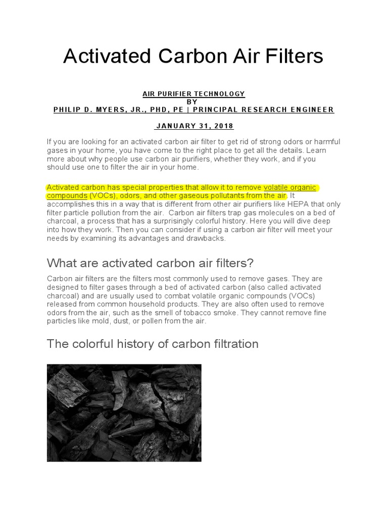Air Pre Filter Activated Carbon - 50x16 Inch Charcoal Filter Sheet For ...
