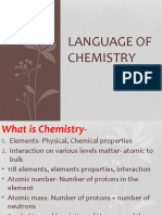 Language of Chemistry