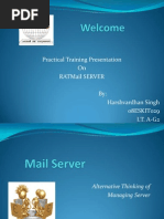 Practical Training Presentation On Ratmail Server By: Harshvardhan Singh 08ESKIT029 I.T. A-G2