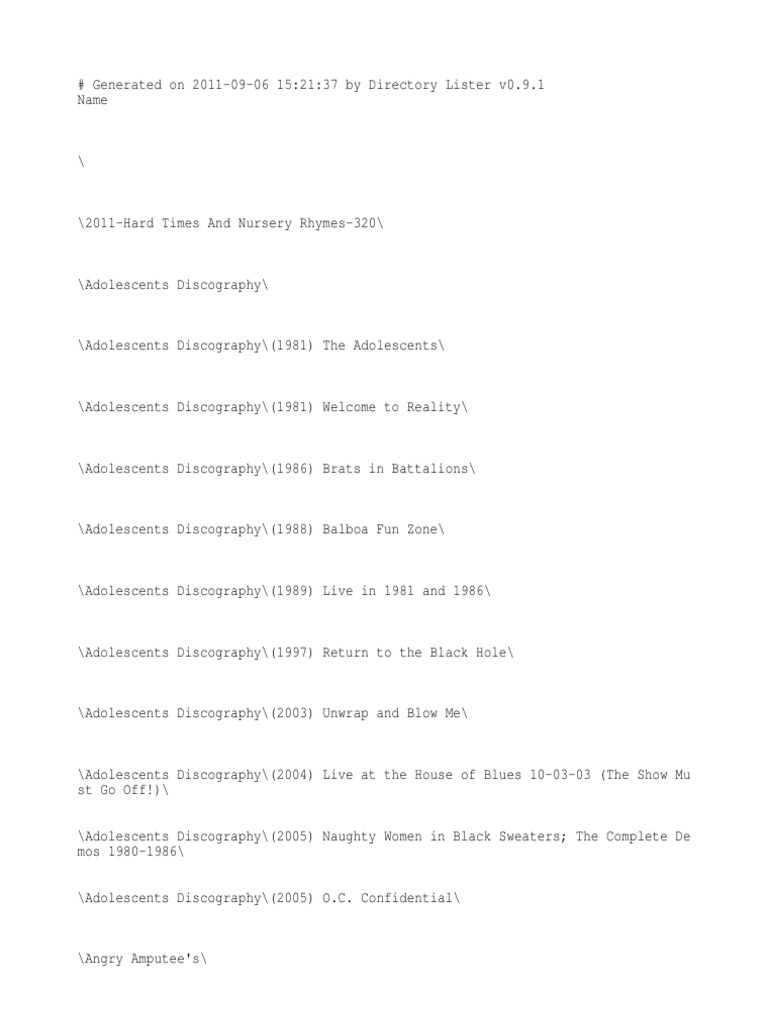 Music List Hardcore Punk Punk Rock Groups