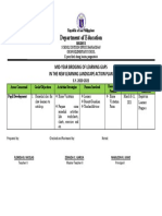 Department of Education: Mid-Year Bridging of Learning Gaps in The New Learning Landscape Action Plan