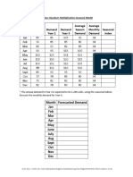 Month Demand Year 1 Demand Year 2 Demand Year 3 Average Season Demand Average Monthly Demand Seasonal Index