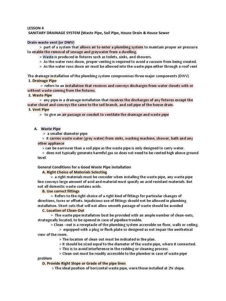 Understanding Sanitary Drainage Systems | PDF | Storm Drain | Plumbing