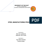 Steel Manufacturing Processes: University of The East