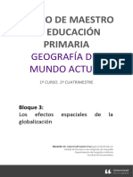Grado de Maestro de Educación Primaria: Geografía Del Mundo Actual