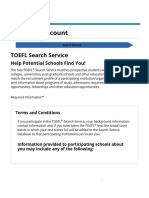 Create An Account: TOEFL Search Service