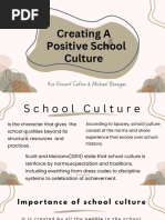 Creating A Positive School Culture