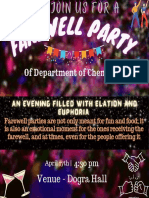 Poster For Farewell Party - 17 April 2023