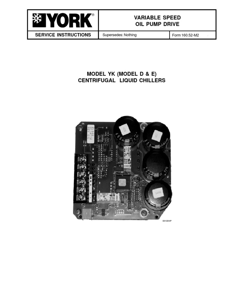 Model Yk (Model D & E) Centrifugal Liquid Chillers | PDF | Alternating ...