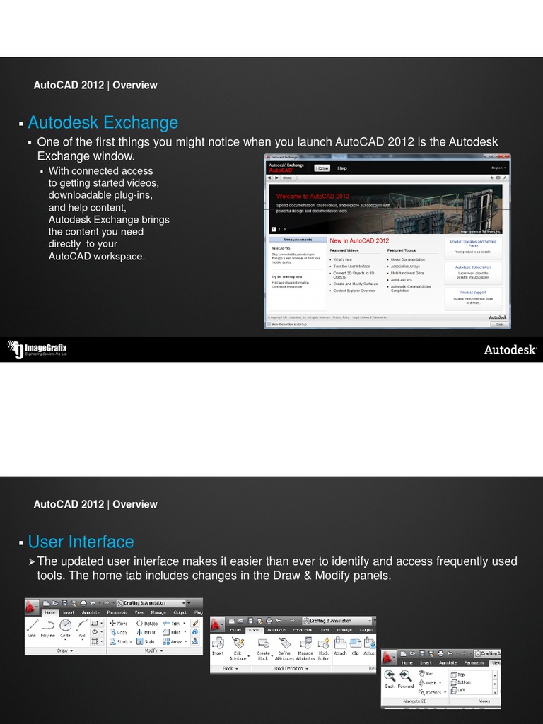 AutoCAD 2012 New Features | PDF | Auto Cad | Autodesk