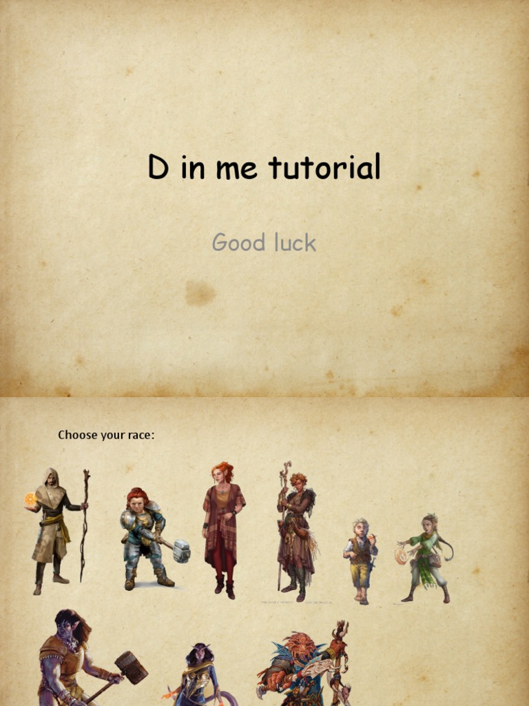 DND Intro Presentation | PDF | Dwarf (Dungeons & Dragons) | Fantasy