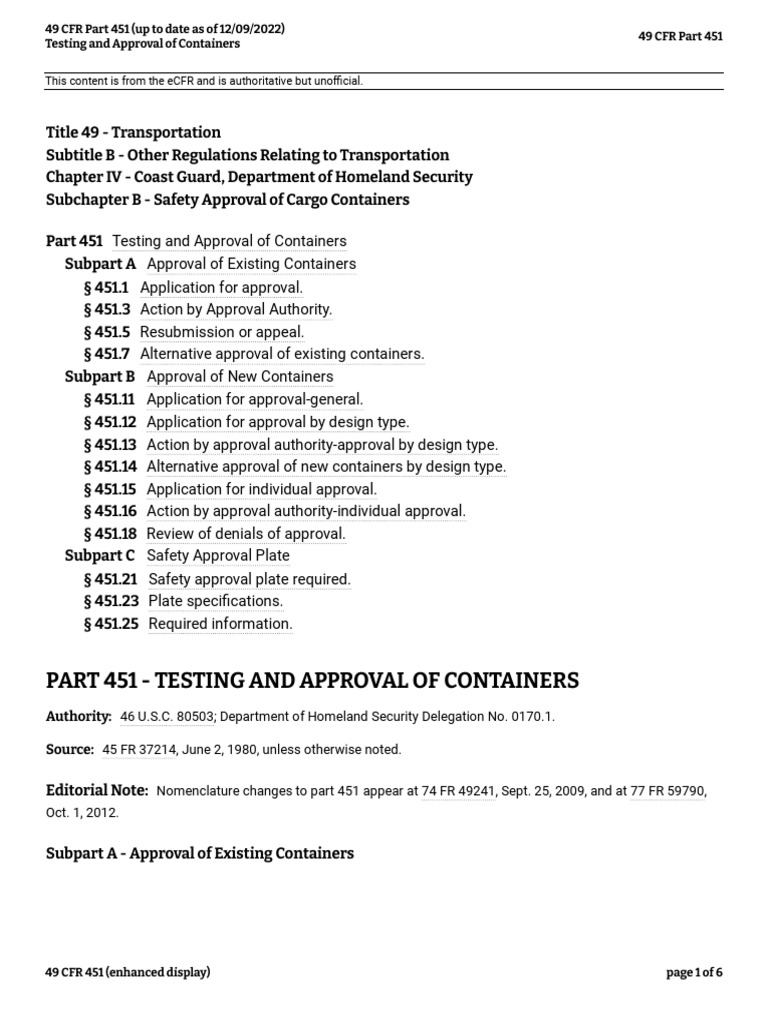 49 cfr part 451 up to date as of 12 09 2022 pdf weight justice