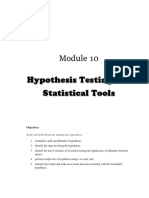 Module10-Hypothesis Testing and Statistical Tools (Business)