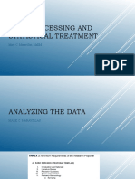 Data Processing and Statistical Treatment: Mark C. Maravillas, Maem