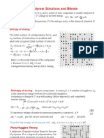 IV. Polymer Solutions and Blends: Entropy of Mixing