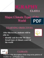 Geography: Major Climate Types of The World