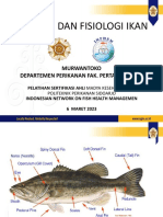 Anatomi Dan Fisiologi Ikan: Murwantoko Departemen Perikanan Fak. Pertanian Ugm