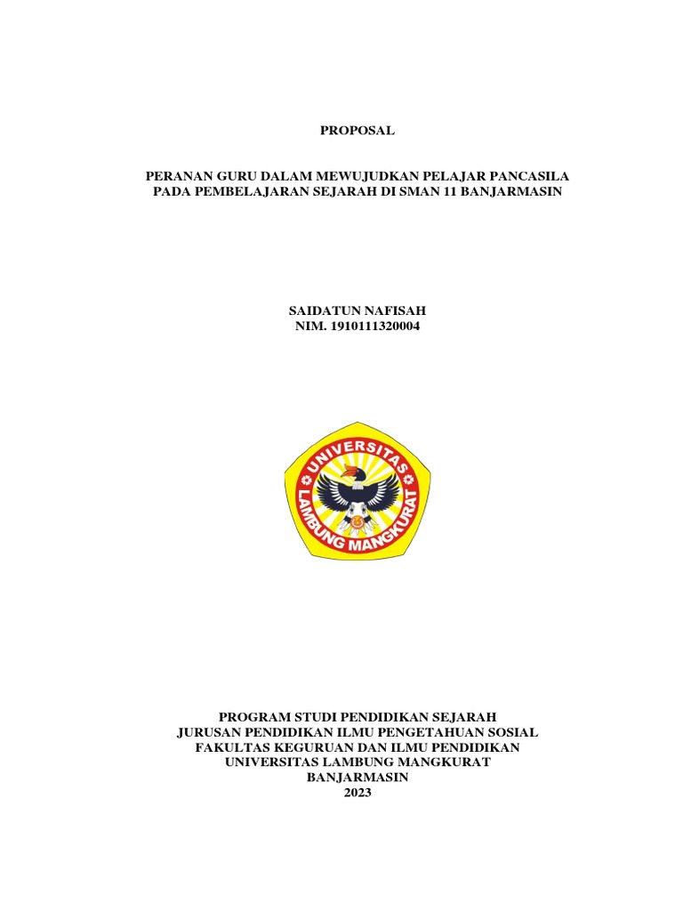 Proposal N | PDF | Karier & Perkembangan | Ilmu Sosial