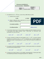 Problemas de Notacion Cientifica 4to Año