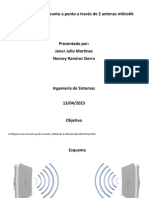 Taller 2 Conexión Punto A Punto A Través de 2 Antenas Mikrotik