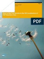 How To Work With Tax Service in SAP Business One US Localization