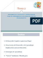 Tema 2: Desarrollo Cognitivo Y Estrategias para El Desarrollo de Habilidades de Pensamiento