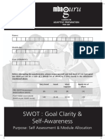 4 SWOT Goal Clarity & Self-Awareness