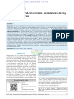 Exploration of First-Time Fathers Experiences Dur