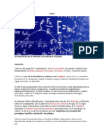 Fisica: Ciencia Natural Energía Materia Tiempo Espacio