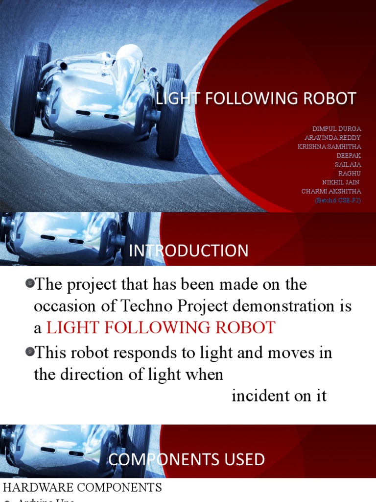Light Following Robot | PDF