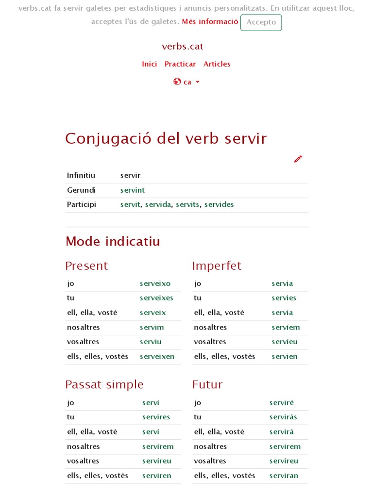 Conjugar Verb Català | Diccionari De Verbs En Català – UAJET