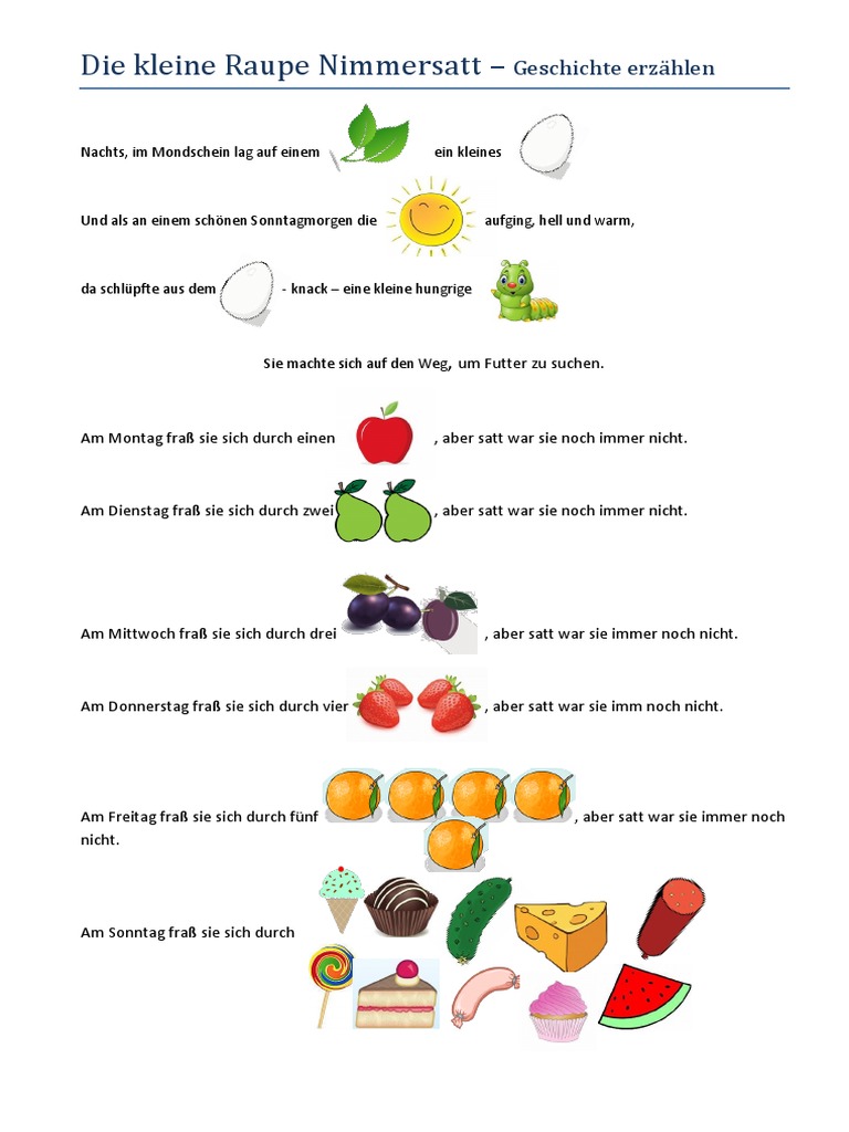 Bildergeschichte_Die_kleine_Raupe_Nimmersatt | PDF