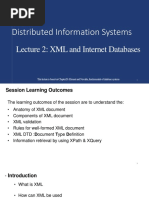 CS549 Distributed Information Systems: Lecture 2: XML and Internet Databases