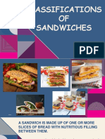 Classifications OF Sandwiches: Grade 9