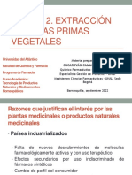 Extracción de principios activos vegetales