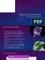 Defectos Cristalinos: Introducción A Ciencia de Materiales Isisa Zacatenco Semestre 22-2