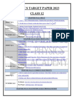 Physics Target Paper 2023 Class 12