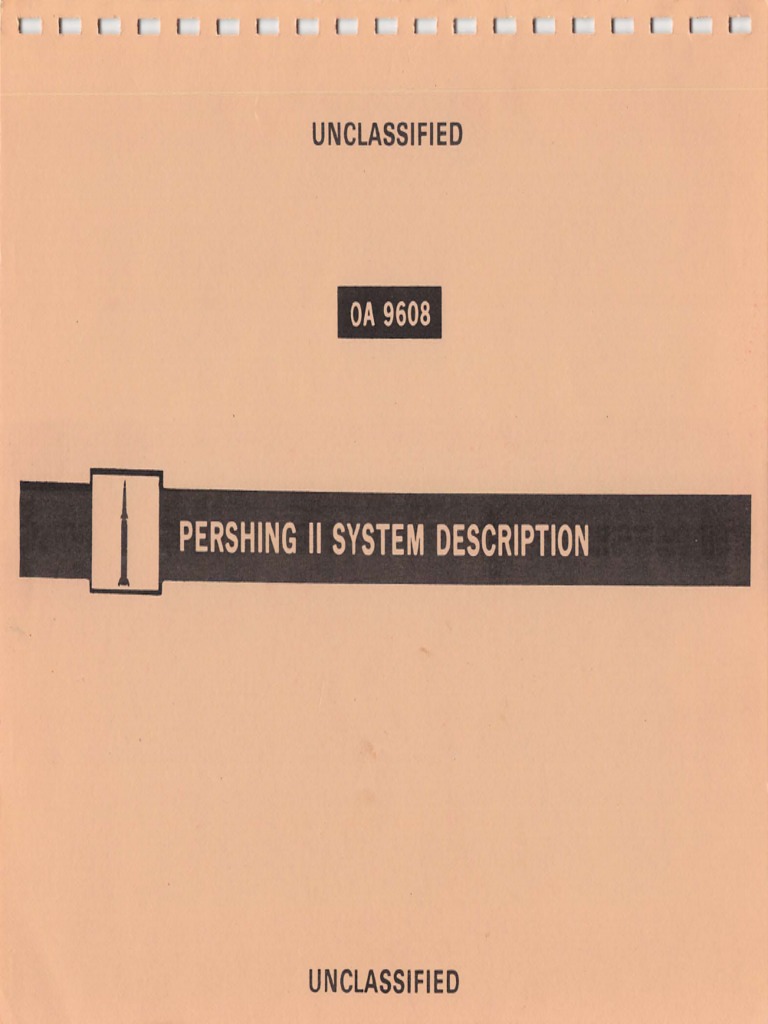 Pershing II System Description | Armed Conflict | Aerospace