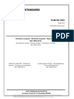 TS EN ISO 16823 - 2014 - Tahribatsız Muayene - Ultrasonik Muayene - Geçiş Tekniği