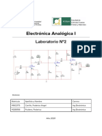 Electrónica Analógica I: Laboratorio N°2