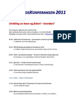 Egersundskonferansen 2011 - Program