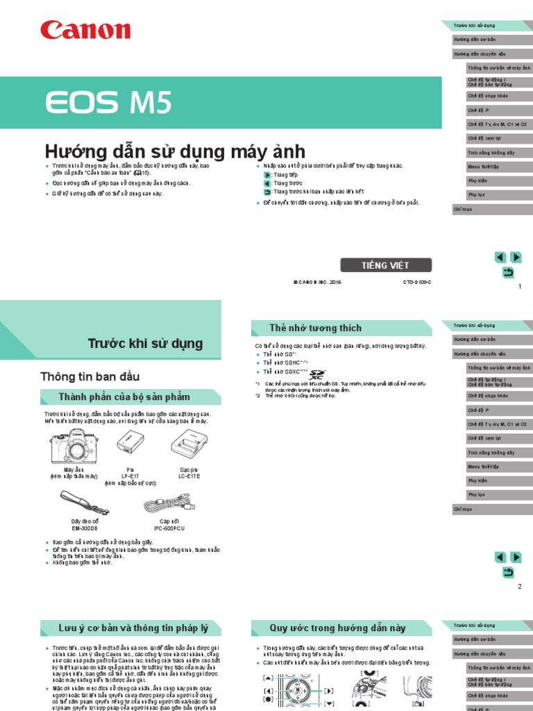 User Mannual Canon M5 PDF