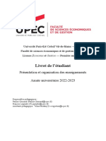 Livret L1 Economie Gestion 2022-2023